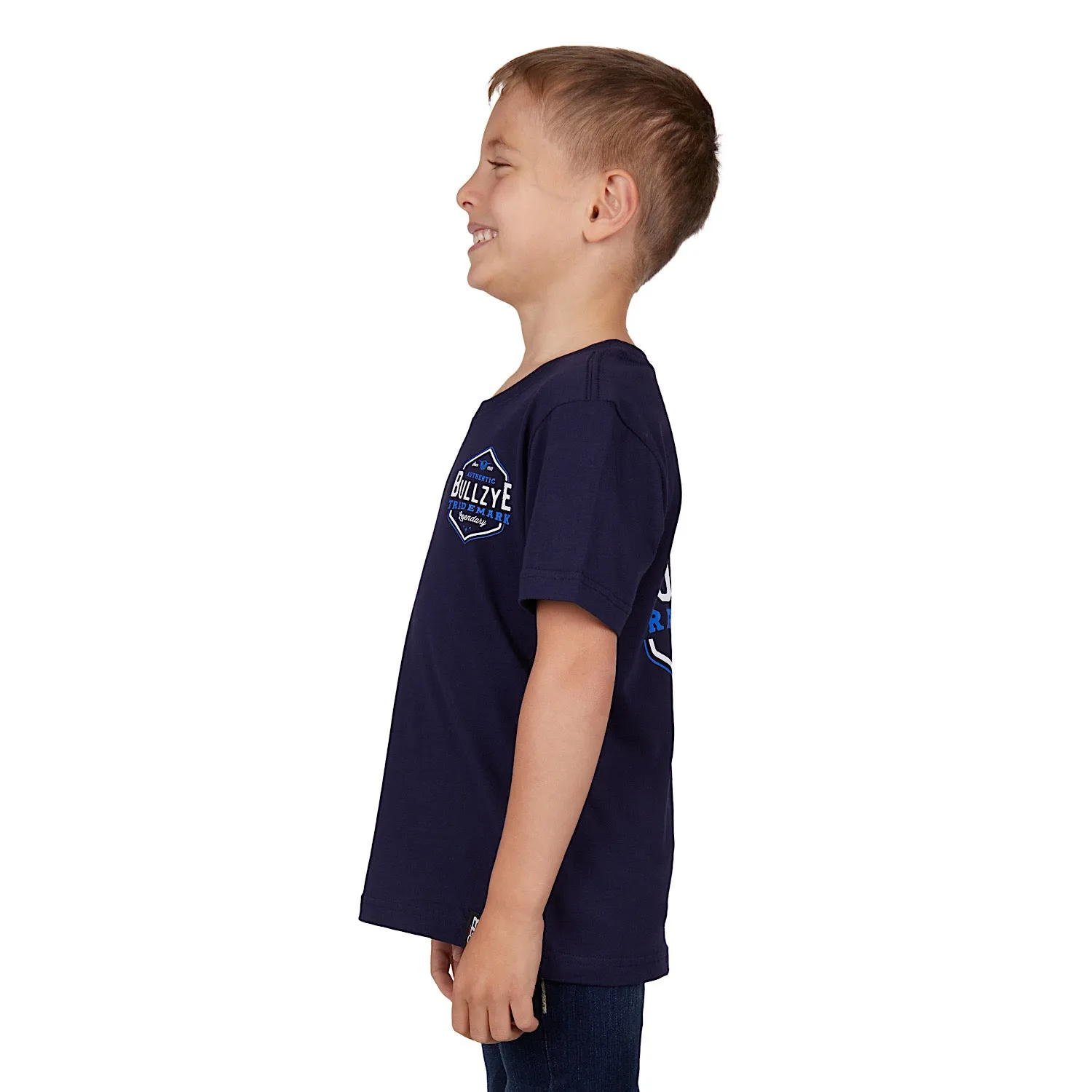 Bullzye Boy's Mark Tee-Navy