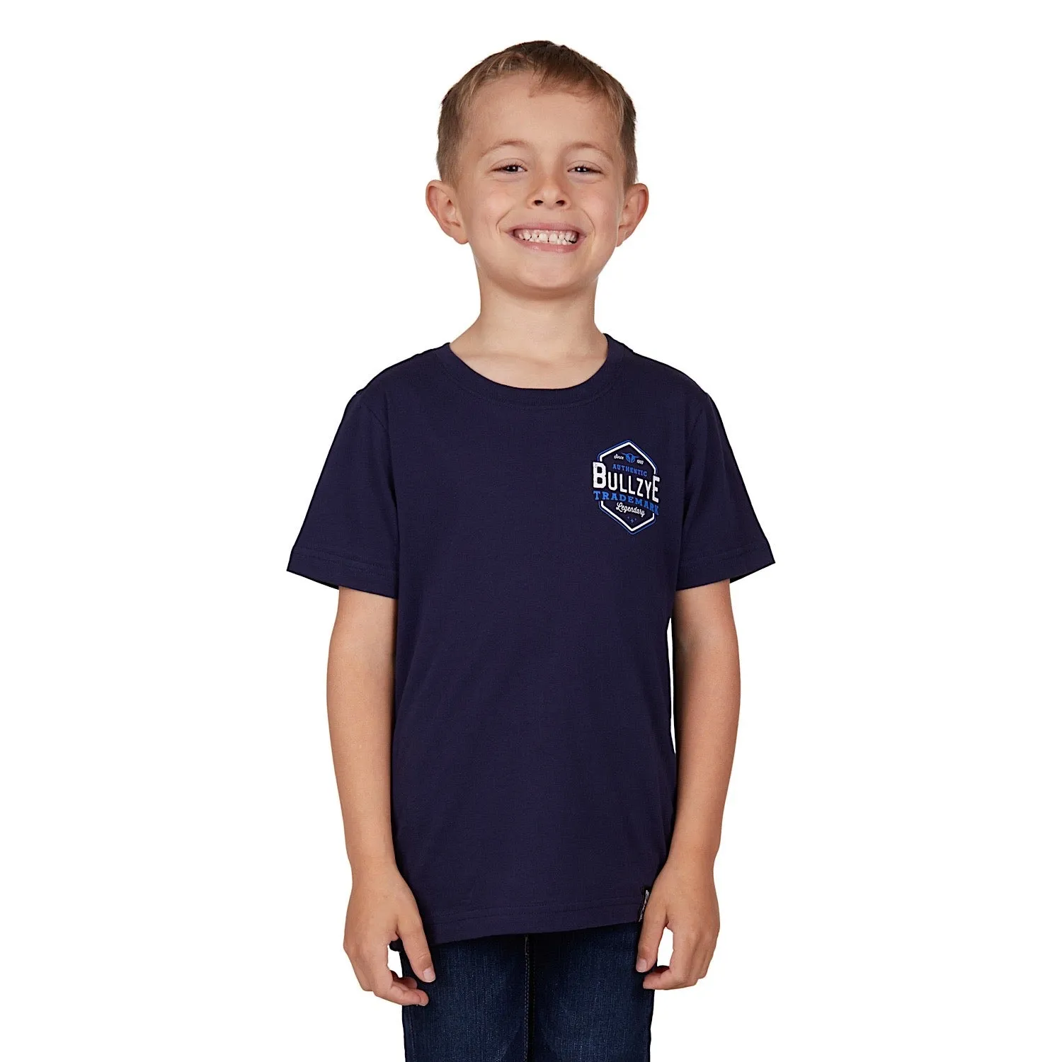Bullzye Boy's Mark Tee-Navy