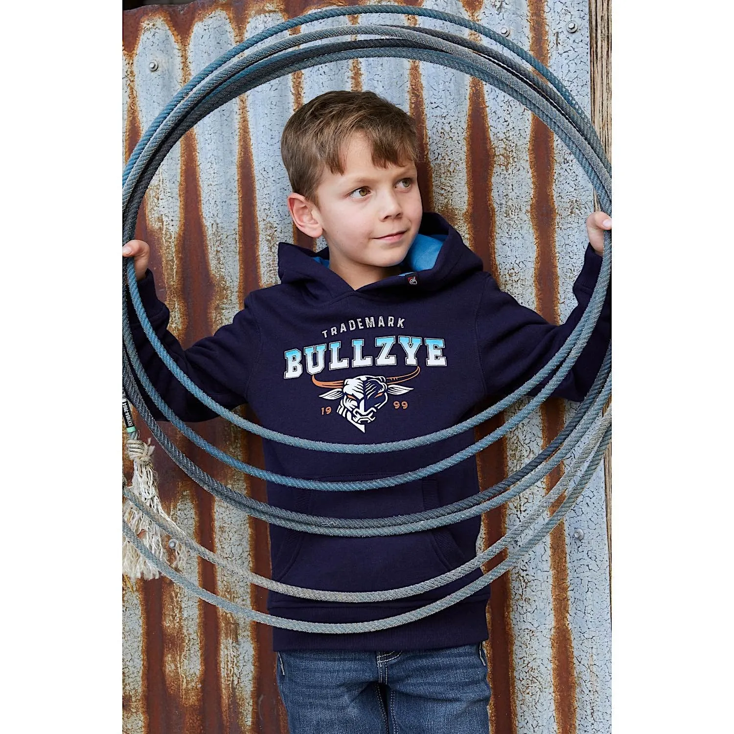 Bullzye Boy's Trade Pullover Hoodie Navy