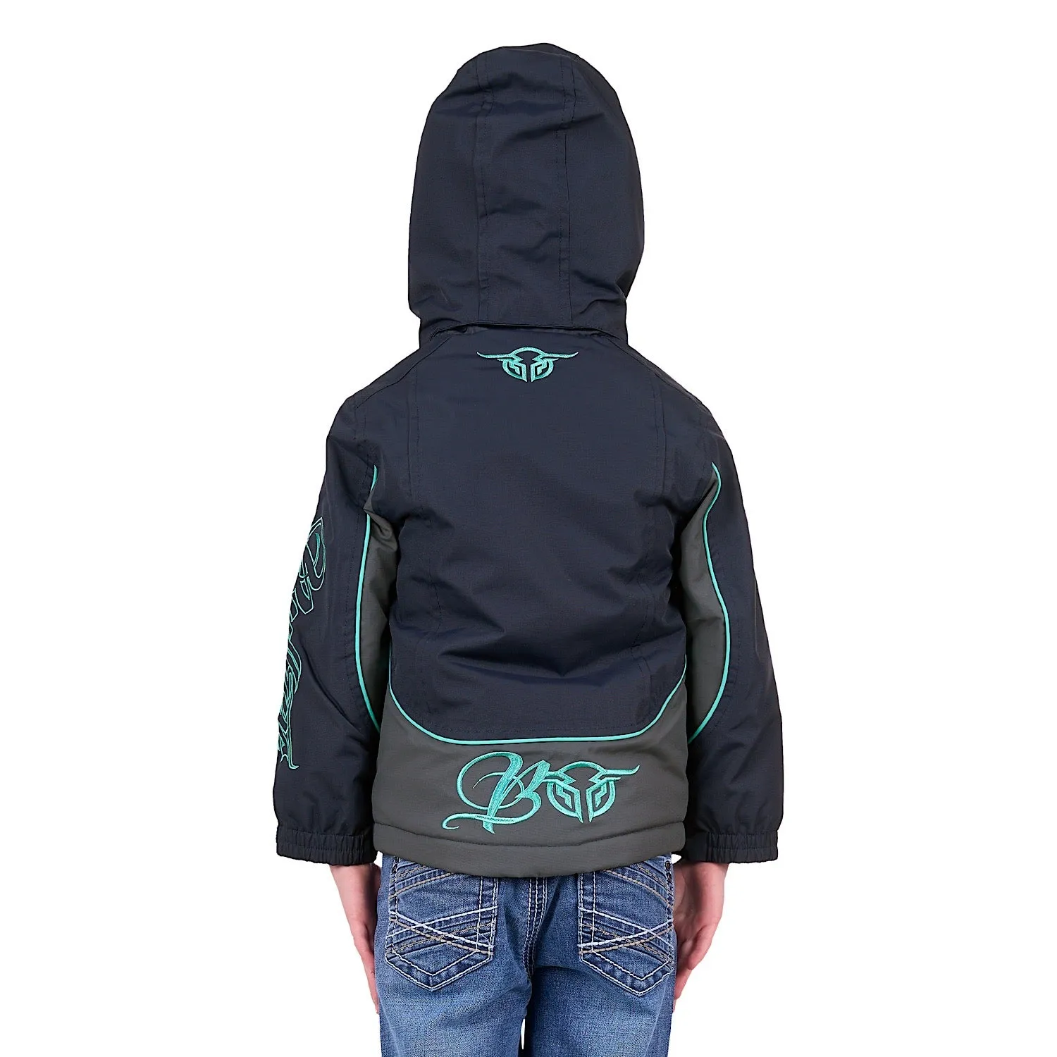 Bullzye Girl's Carla Jacket Dark Navy/Turquoise