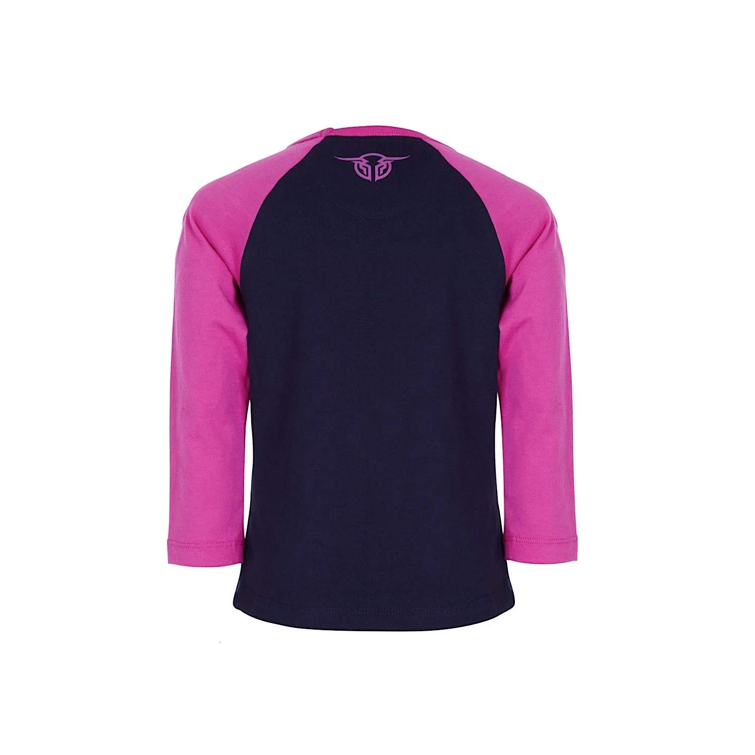 Bullzye Girl's Wildflower L/S Raglan Tee Dark Navy/Rose