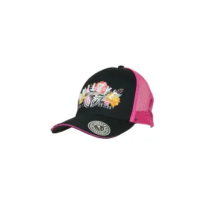 Bullzye Mackay High Profile Trucker Cap Black/Pink