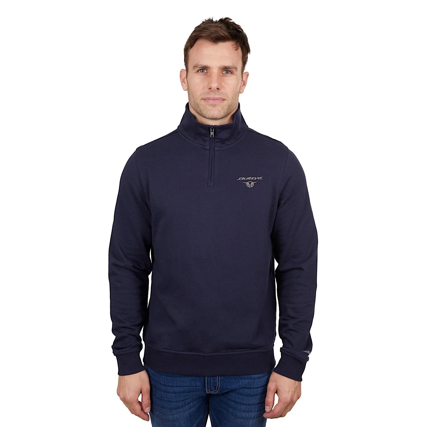 Bullzye Men's Aiden 1/4 Zip Pullover Navy
