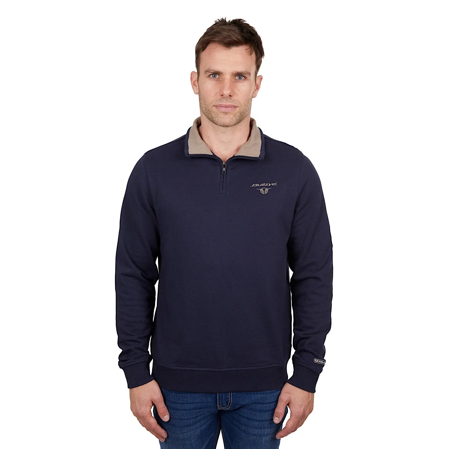 Bullzye Men's Aiden 1/4 Zip Pullover Navy