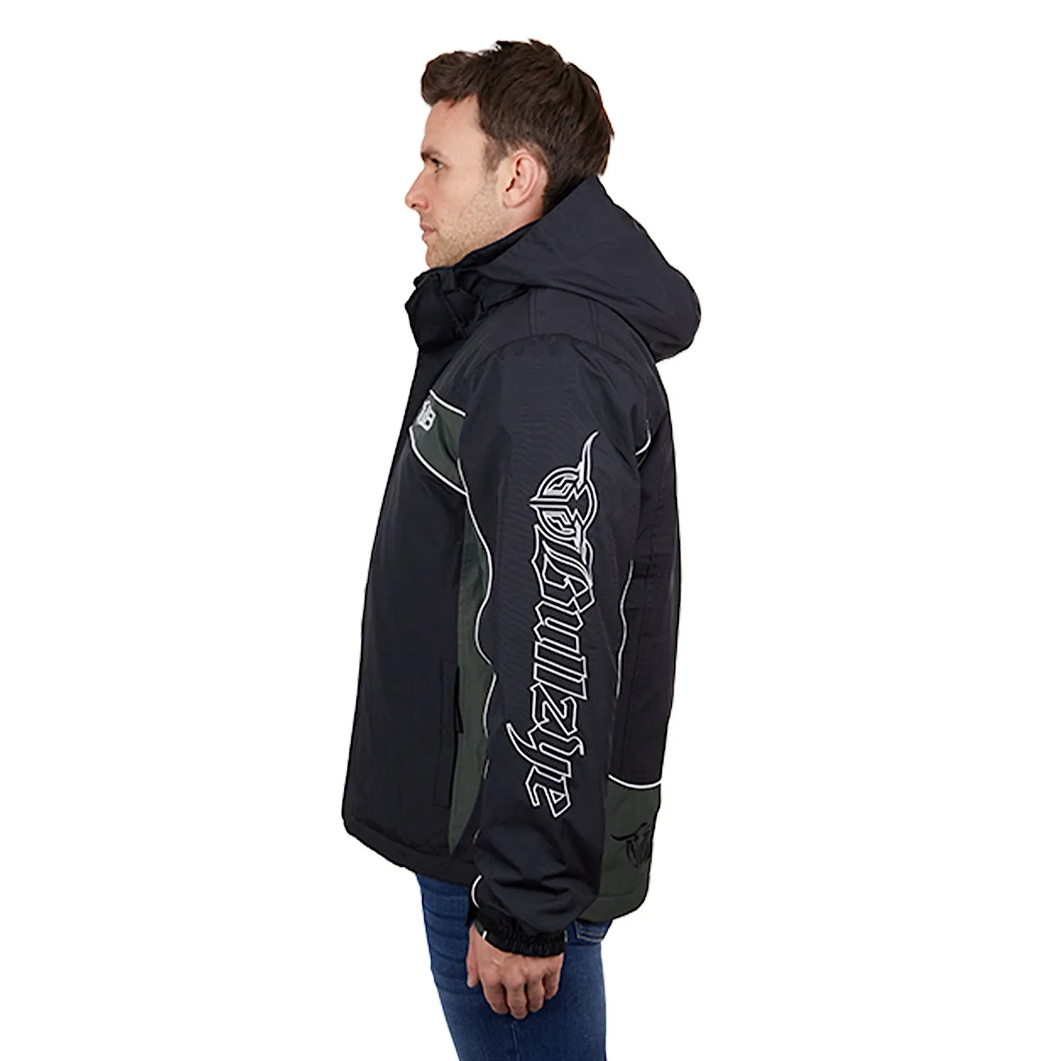 Bullzye Mens Bazooka Jacket Black/Green