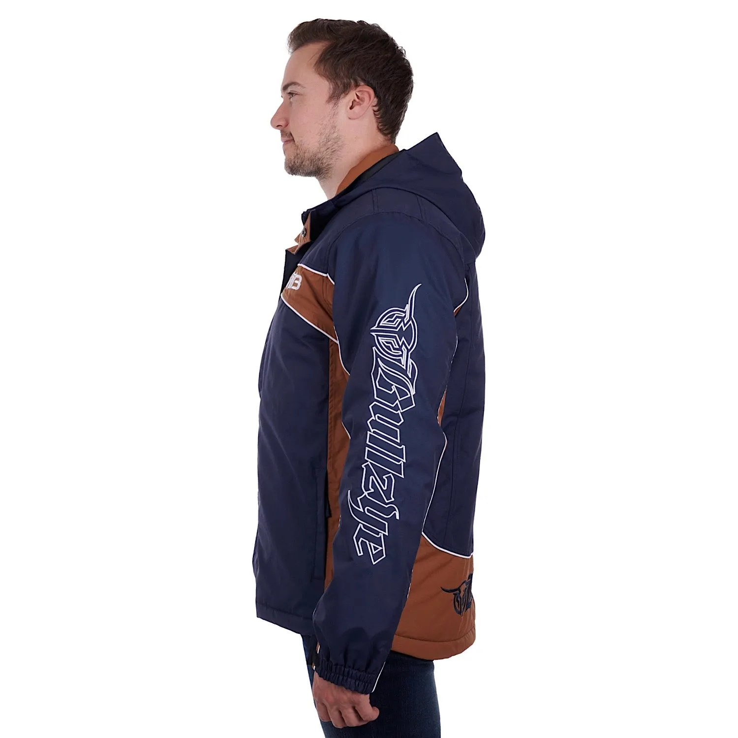 Bullzye Men's Bazooka Jacket - Navy / Tan