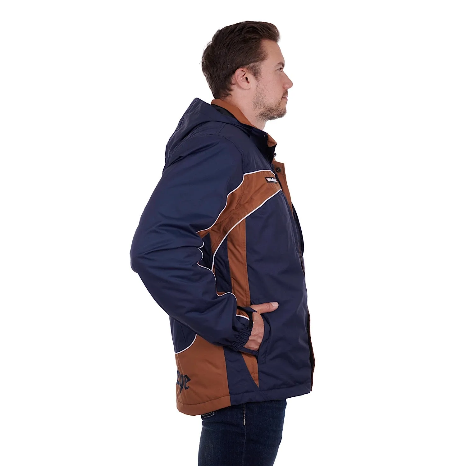 Bullzye Men's Bazooka Jacket - Navy / Tan