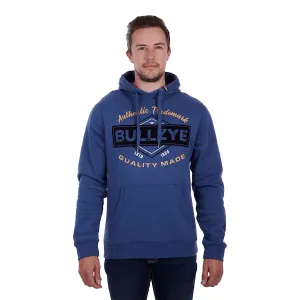 Bullzye Mens Bowen Pullover Hoodie Blue Steel