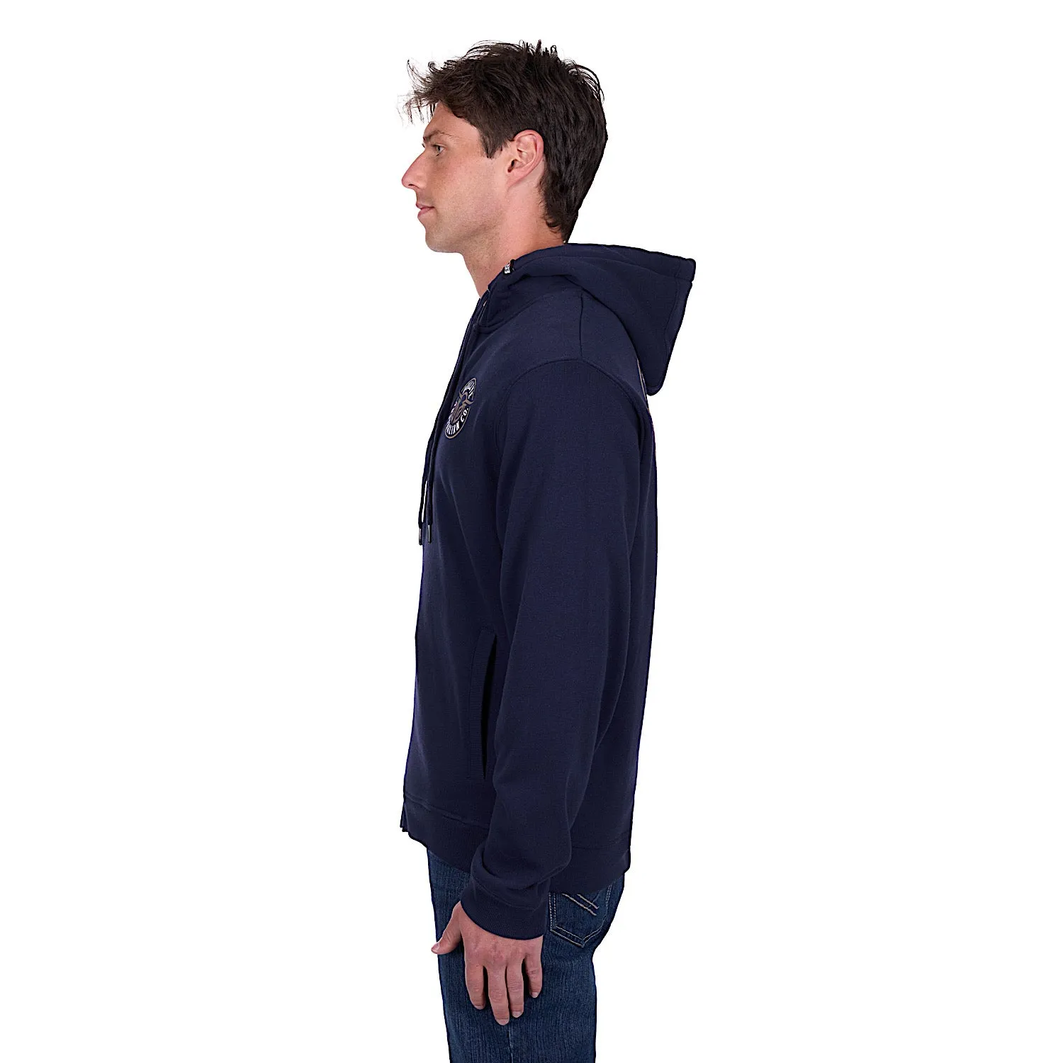 Bullzye Men's Bullring Zip Up Hoodie - Navy