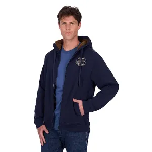 Bullzye Men's Bullring Zip Up Hoodie - Navy