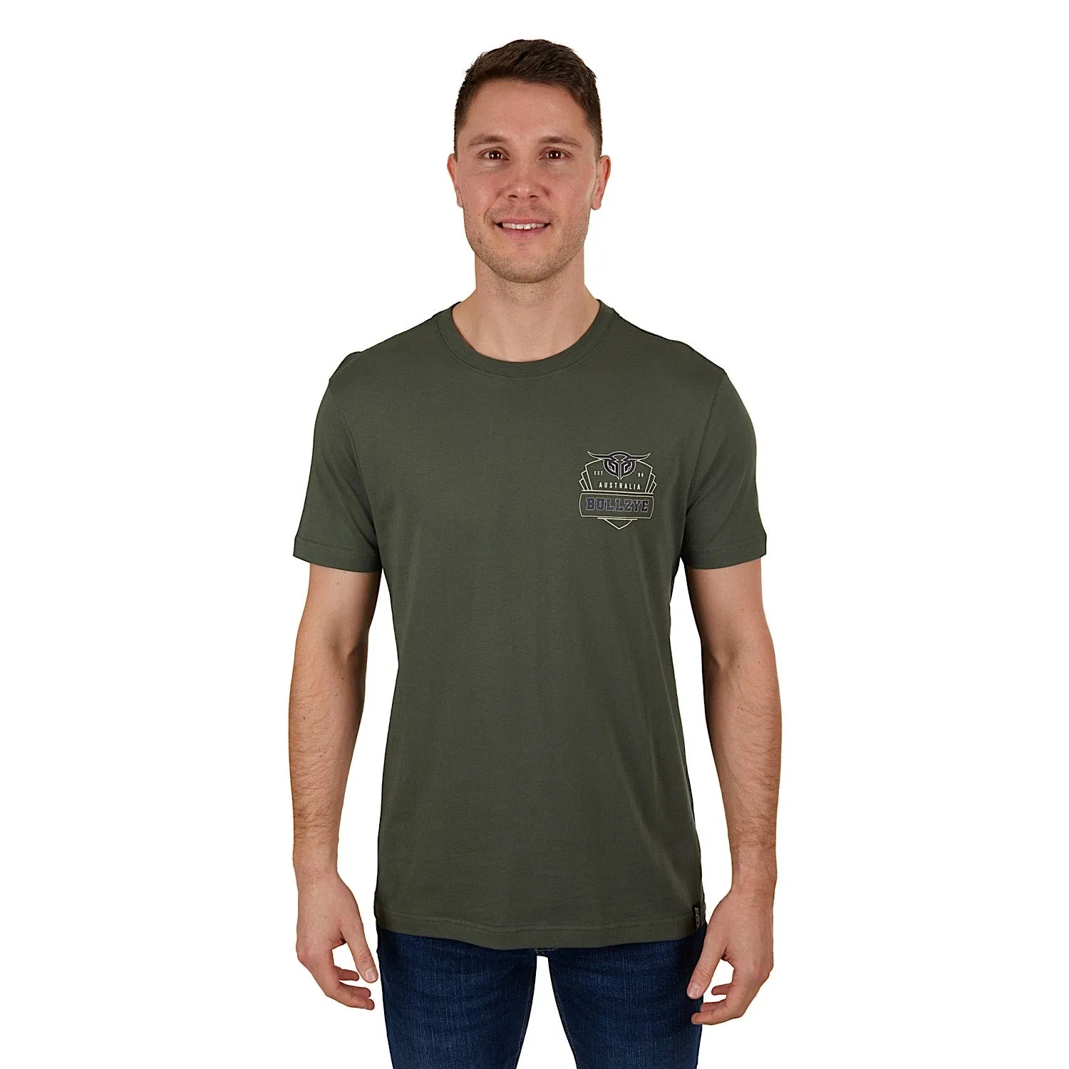 Bullzye Mens Dino Tee-Green
