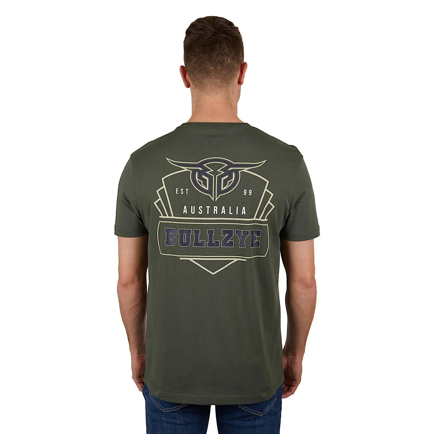 Bullzye Mens Dino Tee-Green