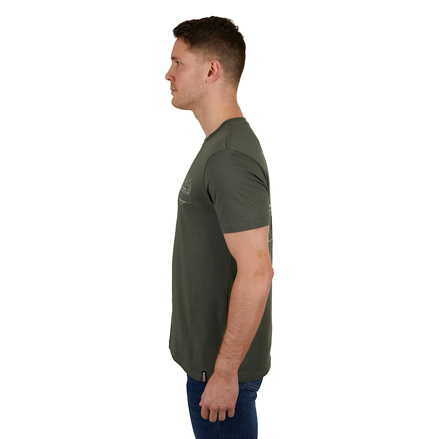 Bullzye Mens Dino Tee-Green
