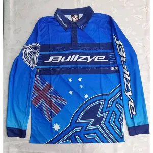 Bullzye Mens Loyalty Long Sleeve Tee Blue