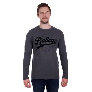 Bullzye Mens Murphy Long Sleeve Tee Charcoal Marle