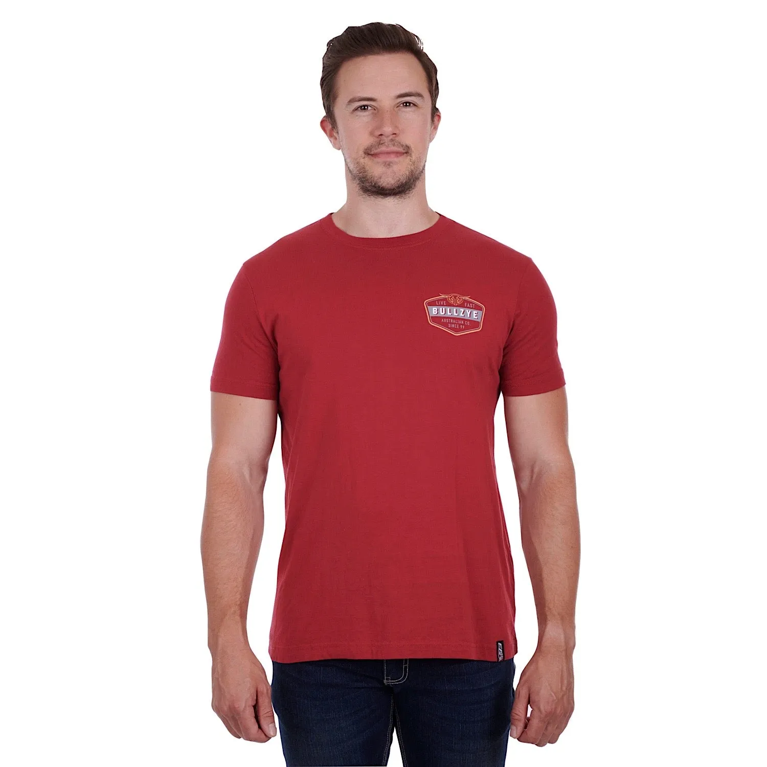 Bullzye Mens Ramsay S/S Tee Red
