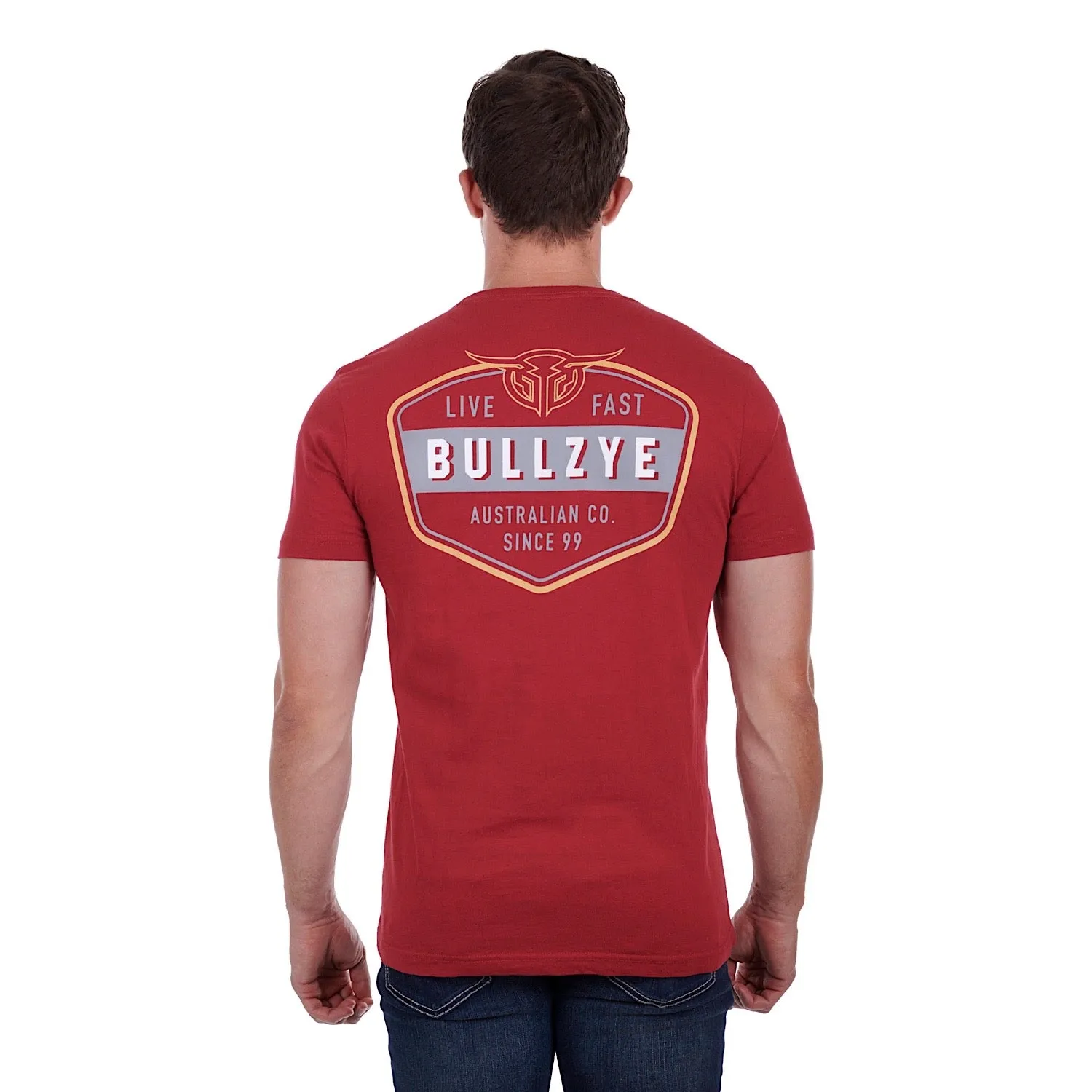 Bullzye Mens Ramsay S/S Tee Red