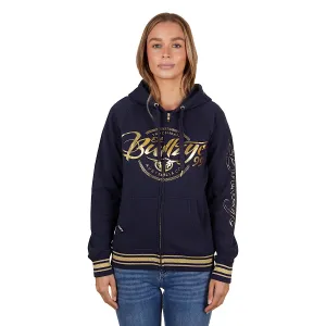 Bullzye Women's Bowen Zip Through Hoodie Dark Navy