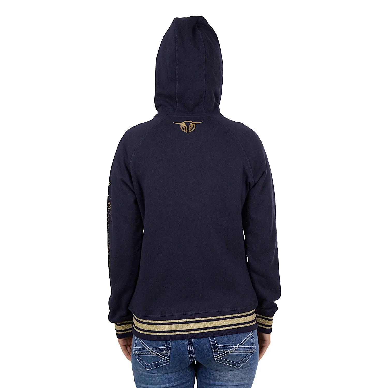Bullzye Women's Bowen Zip Through Hoodie Dark Navy