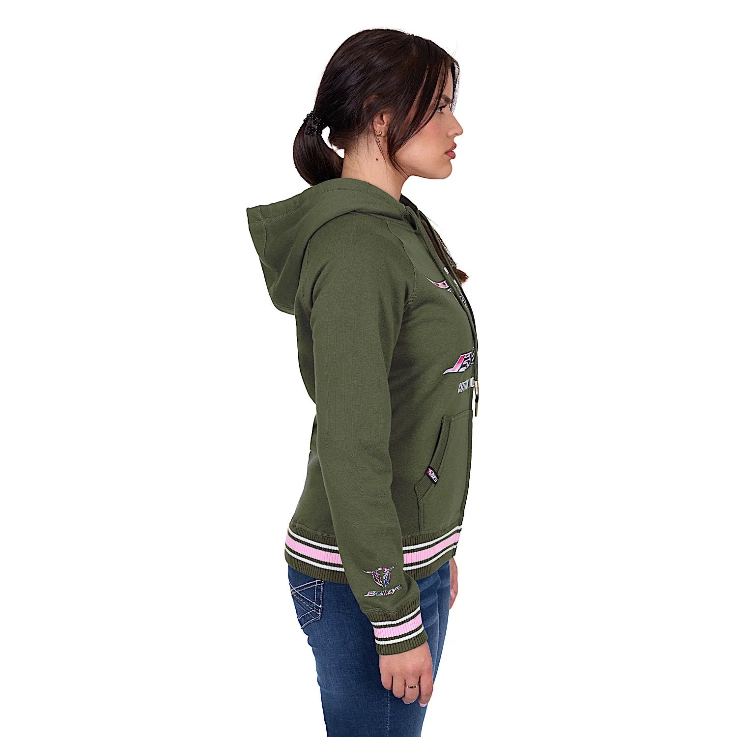 Bullzye Women's Brooks Zip Up Hoodie - Green