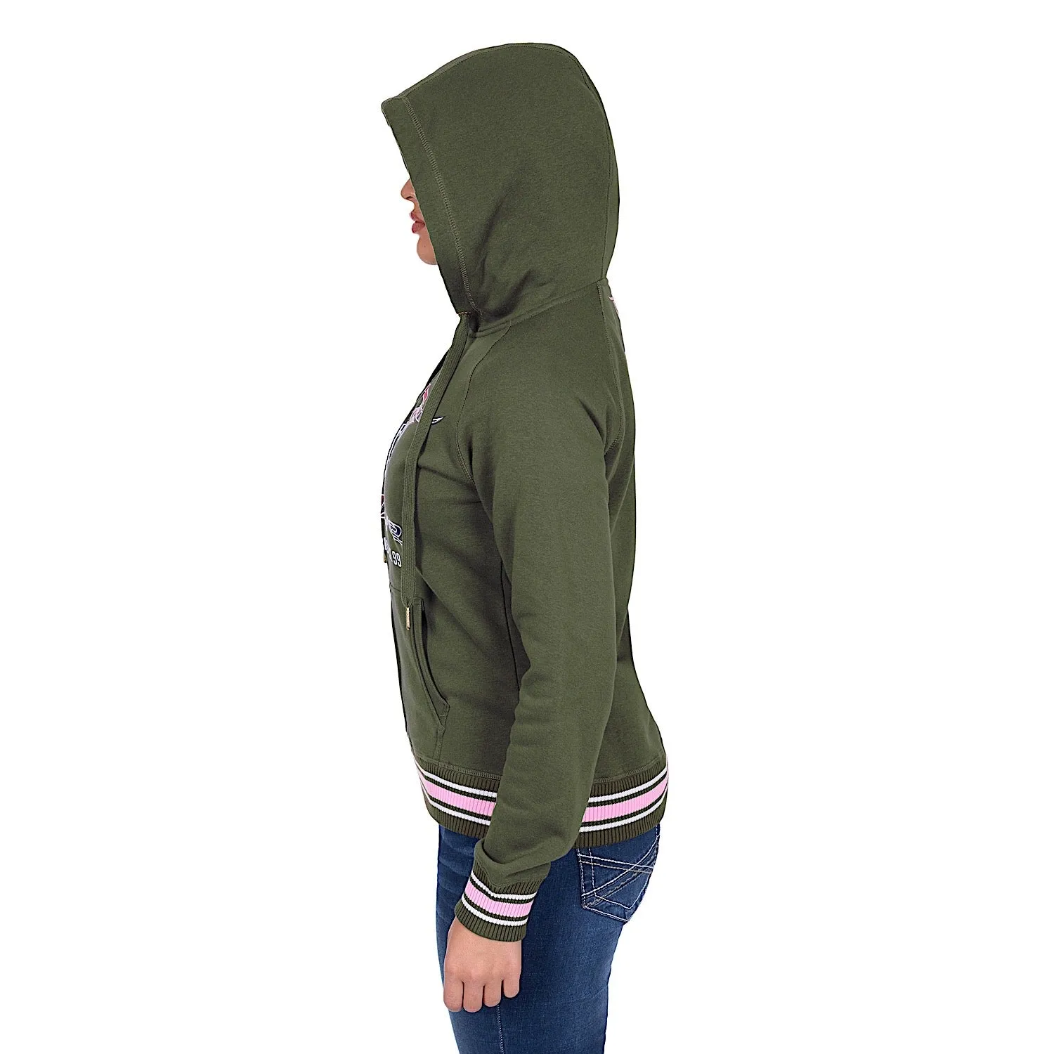 Bullzye Women's Brooks Zip Up Hoodie - Green