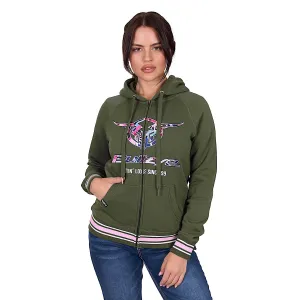 Bullzye Women's Brooks Zip Up Hoodie - Green