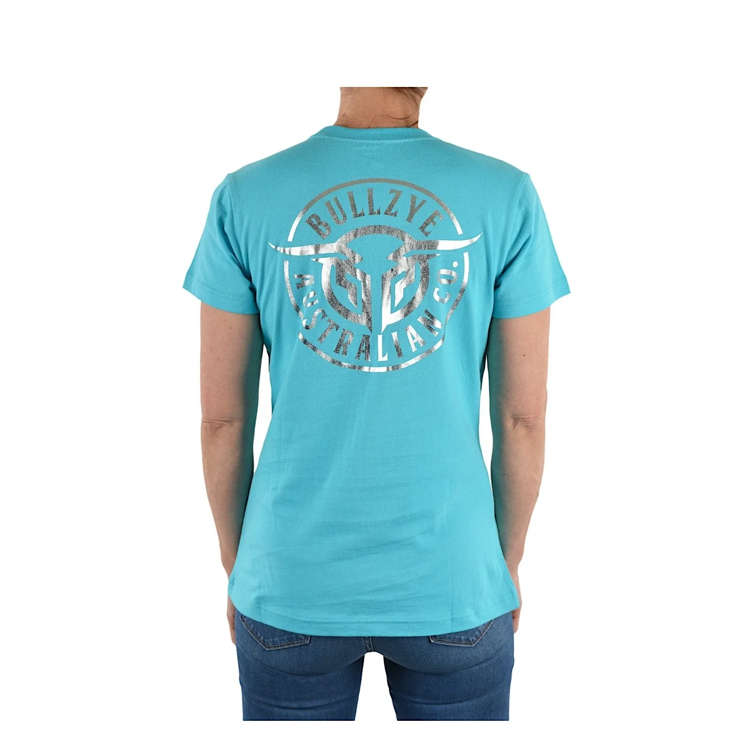 Bullzye Women's Bullring Tee - Aqua