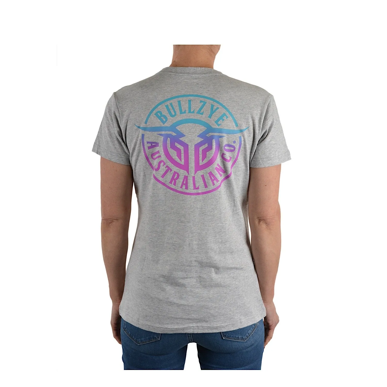 Bullzye Women's Bullring Tee - White Marle