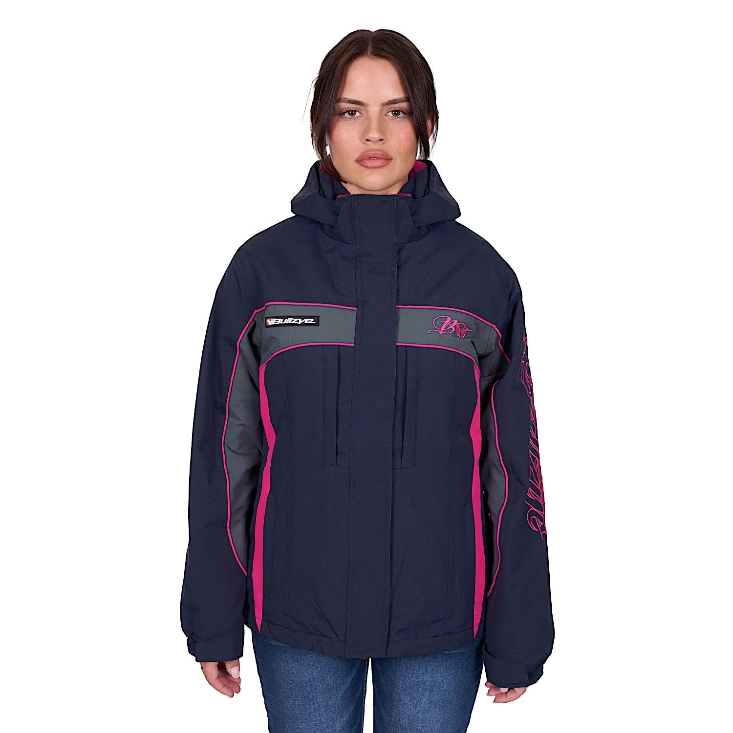 Bullzye Women's Carla Jacket - Navy / Pink