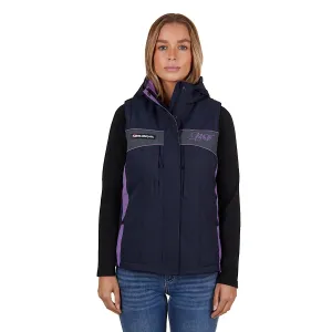 Bullzye Womens Carla Vest Dark Navy/Purple
