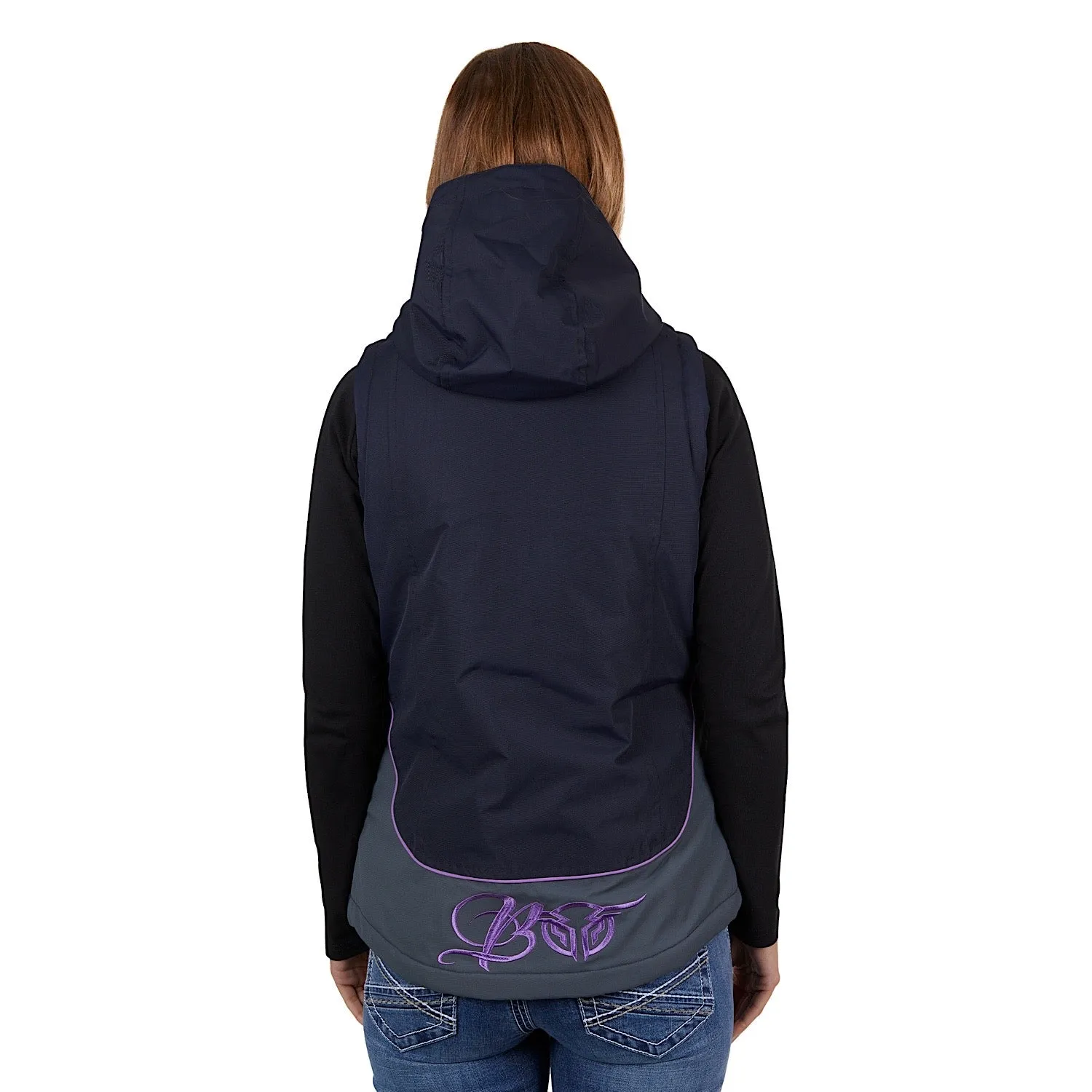 Bullzye Womens Carla Vest Dark Navy/Purple