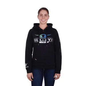 Bullzye Womens Corella Zip Through Hoodie Black