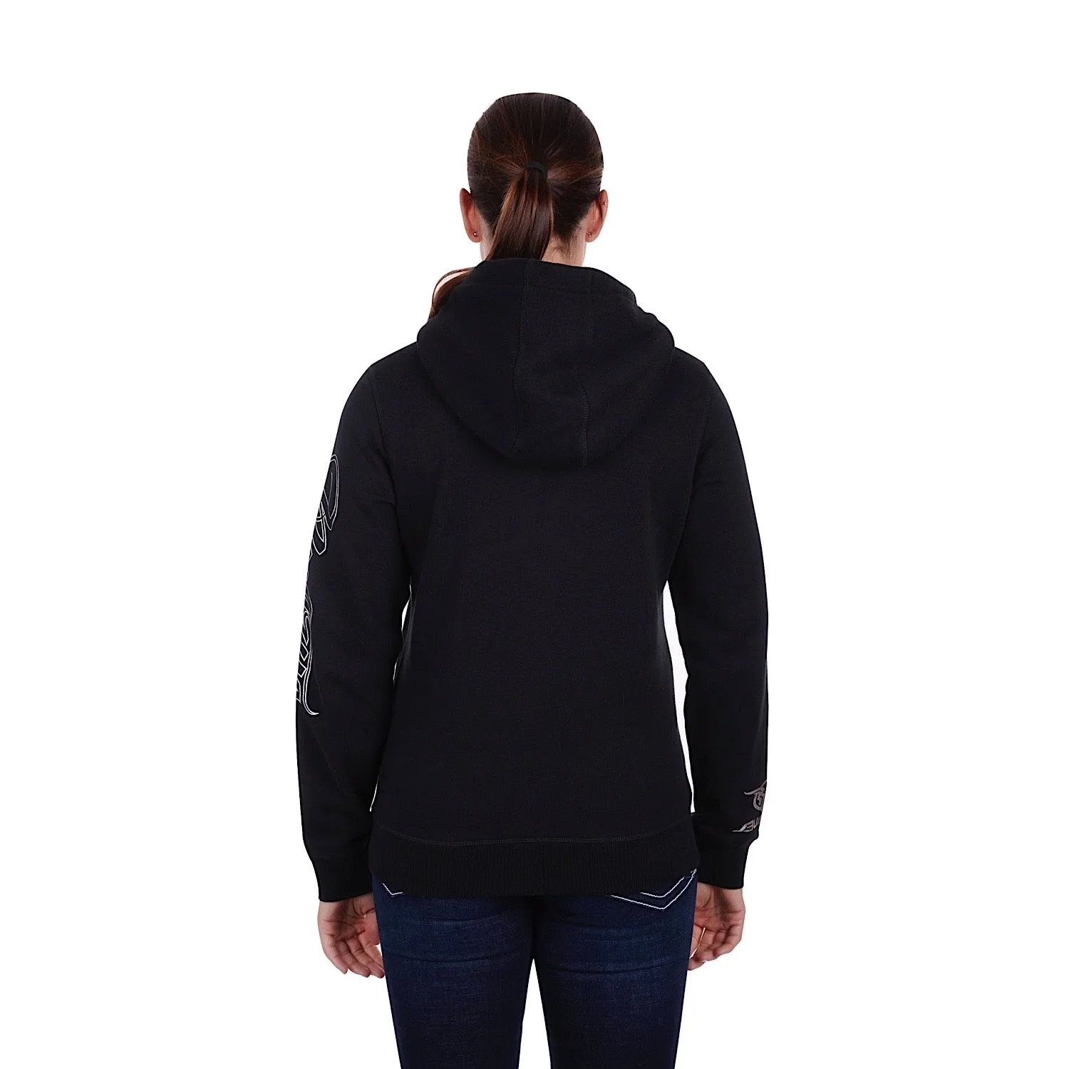 Bullzye Womens Corella Zip Through Hoodie Black