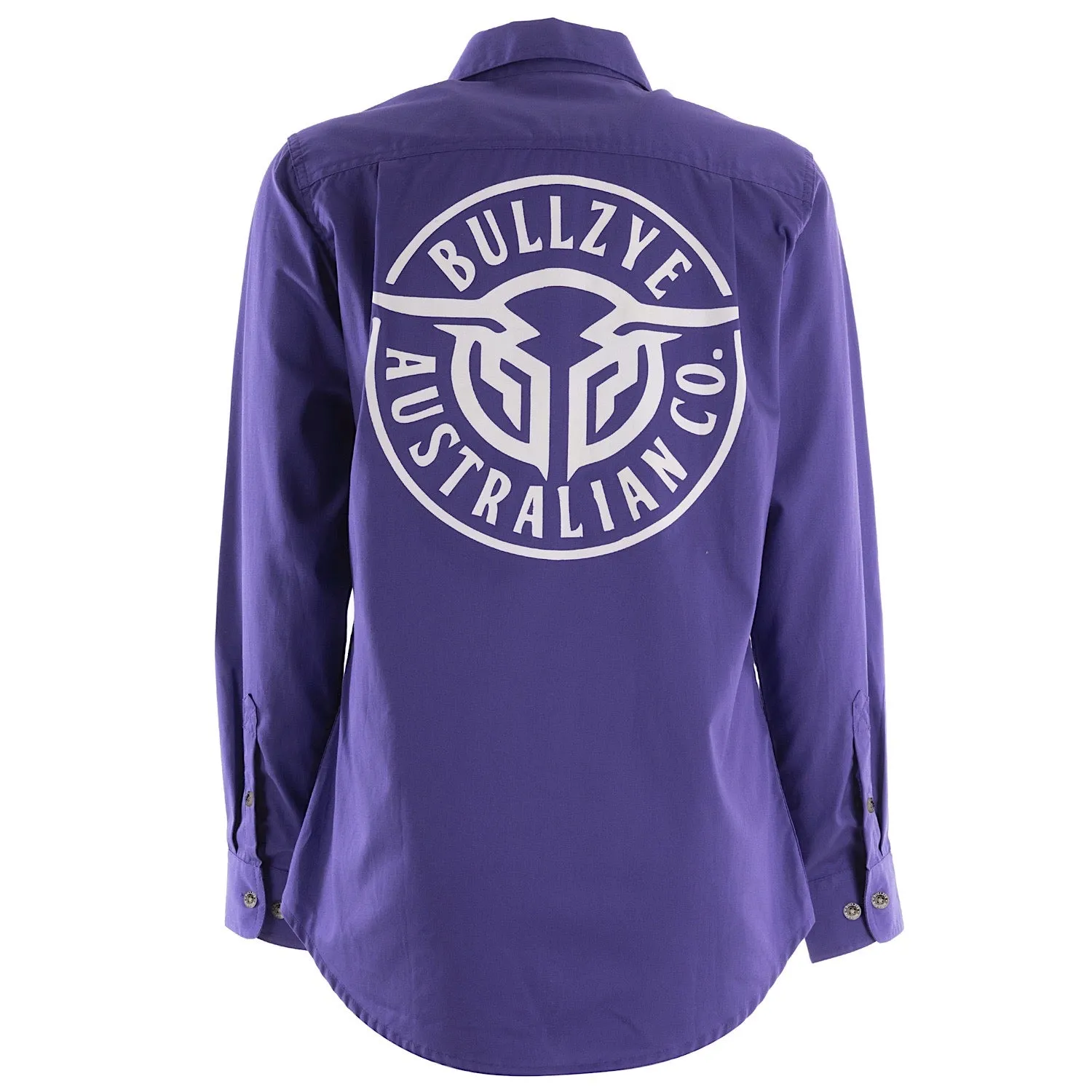 Bullzye Women's Lightweight Half Placket Shirt Violet