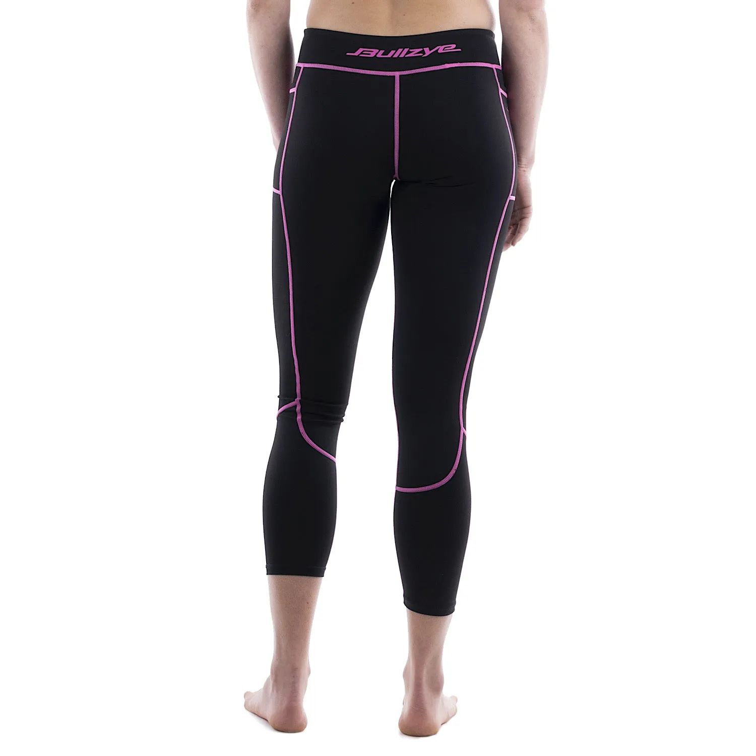 Bullzye Womens Pip Active Legging Black/Pink