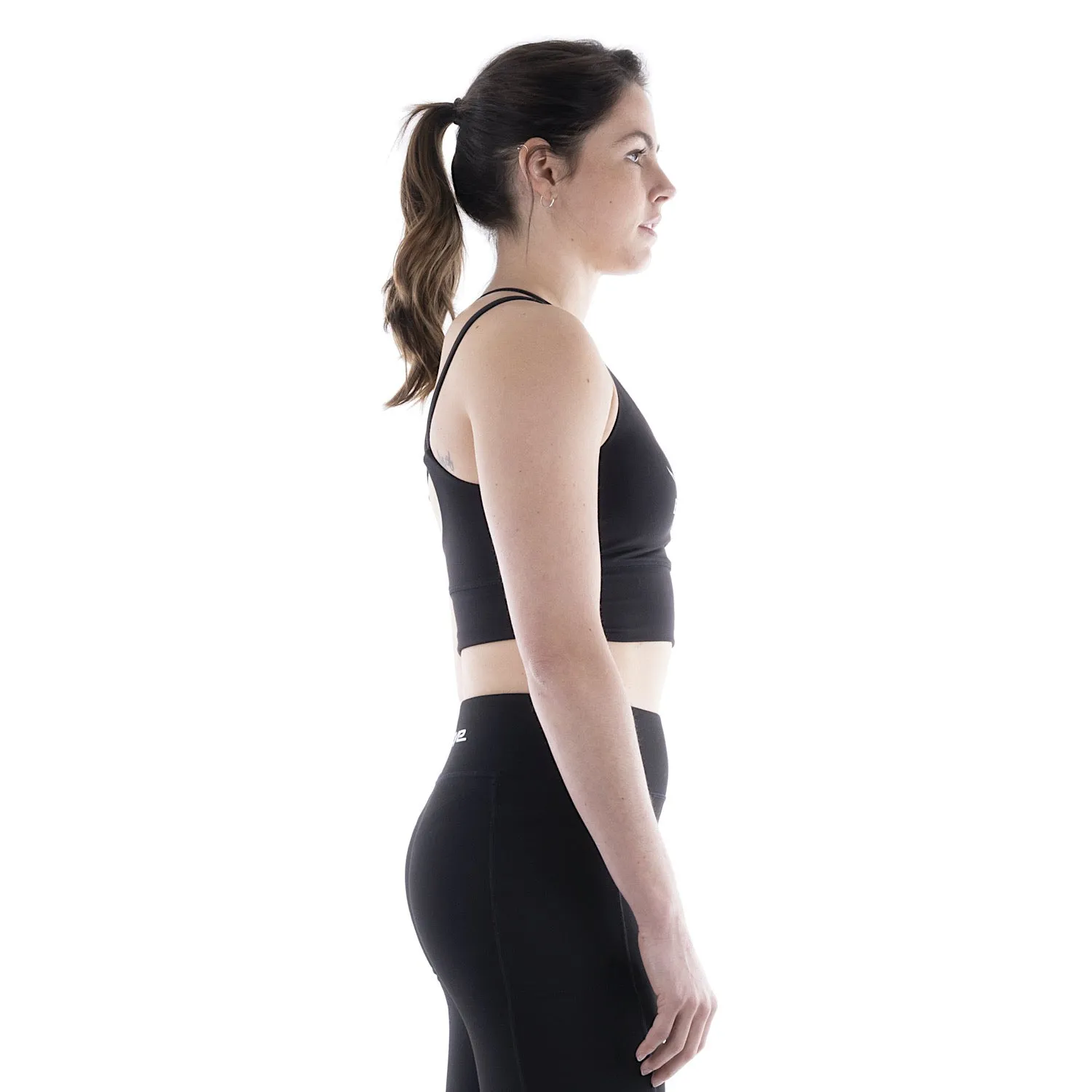 Bullzye Women's Pip Crop Top Black/Silver