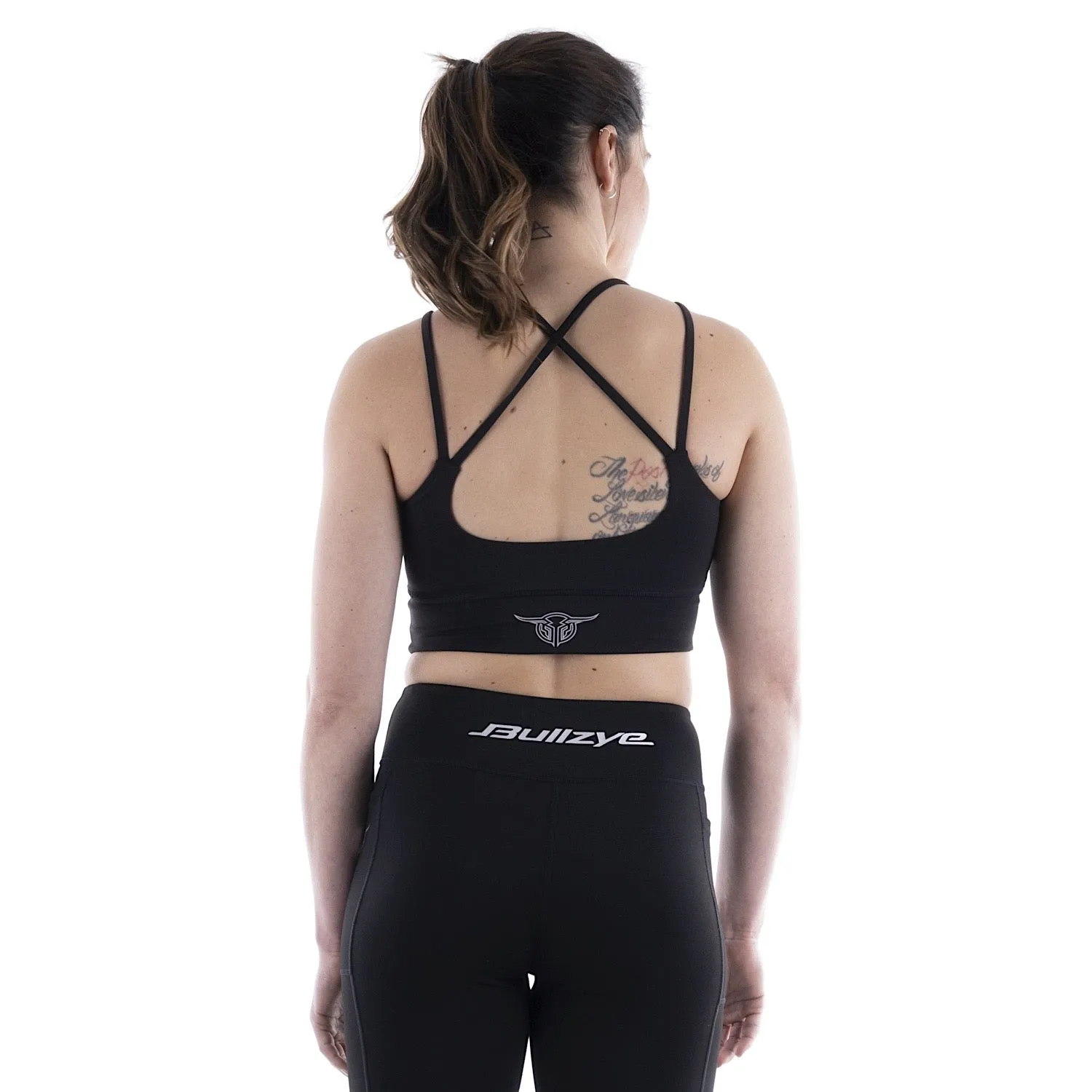 Bullzye Women's Pip Crop Top Black/Silver