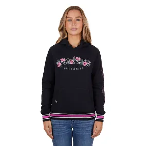 Bullzye Womens Tropics Pullover Hoodie Black