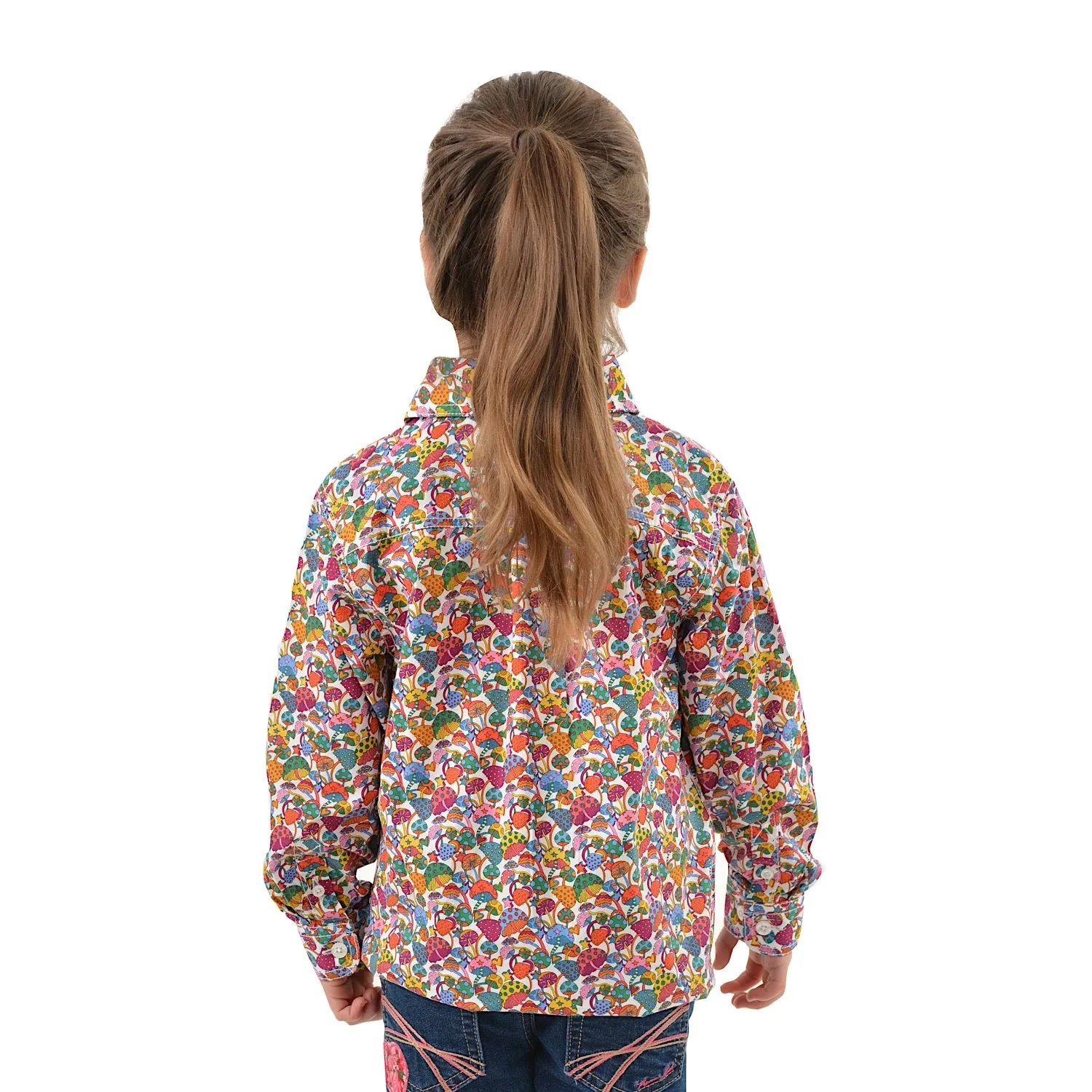 Hard Slog Kids Austin Half Placket L/S Shirt Multi