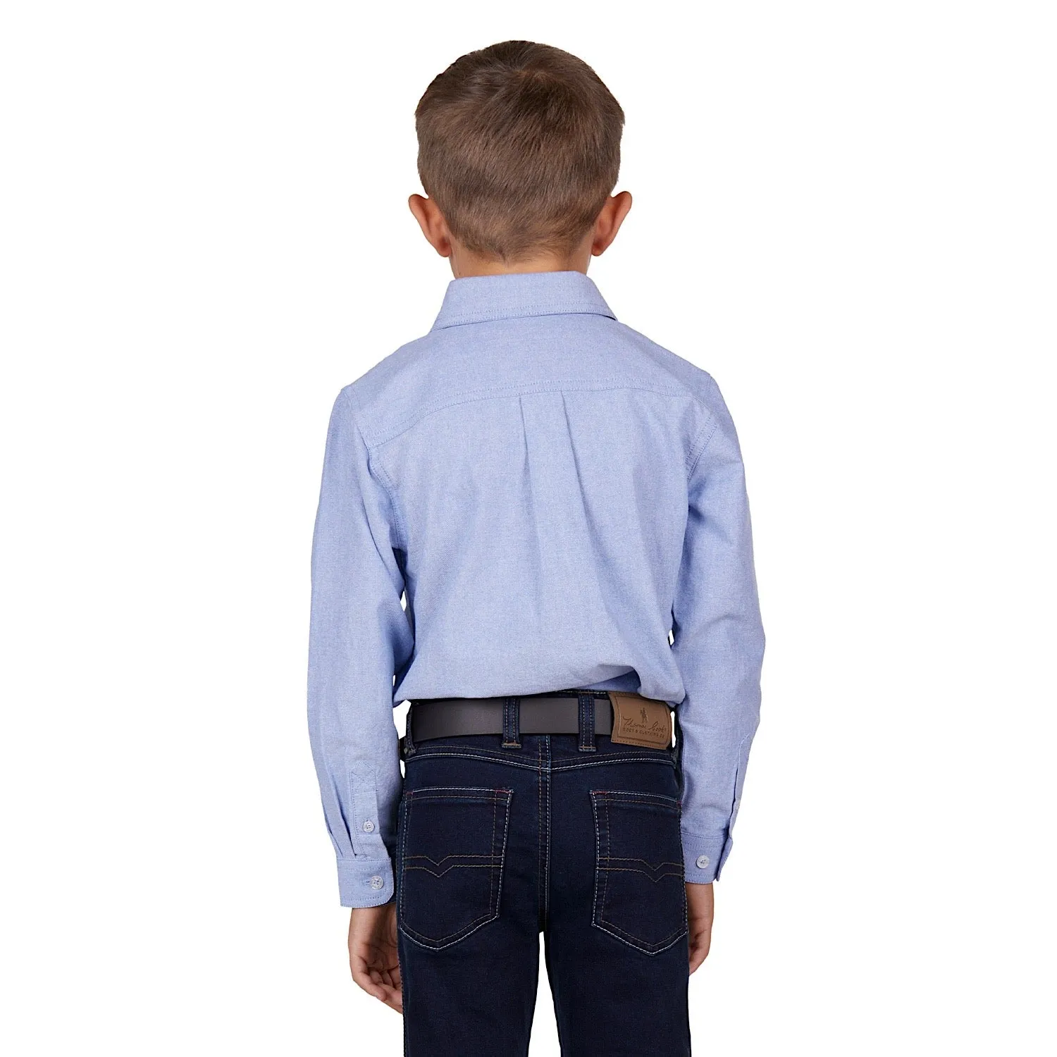 Hard Slog Kids Fred 1/2 Placket Shirt Navy