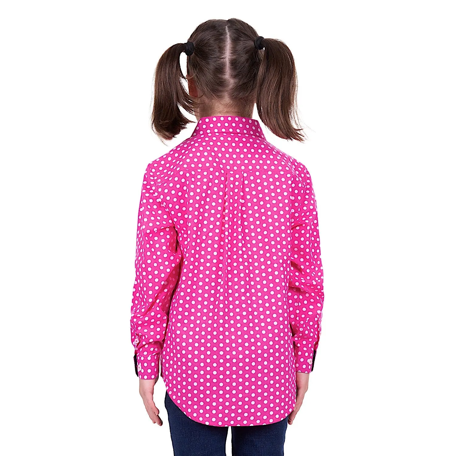 Hard Slog Kid's Kelly Half Placket Shirt Pink