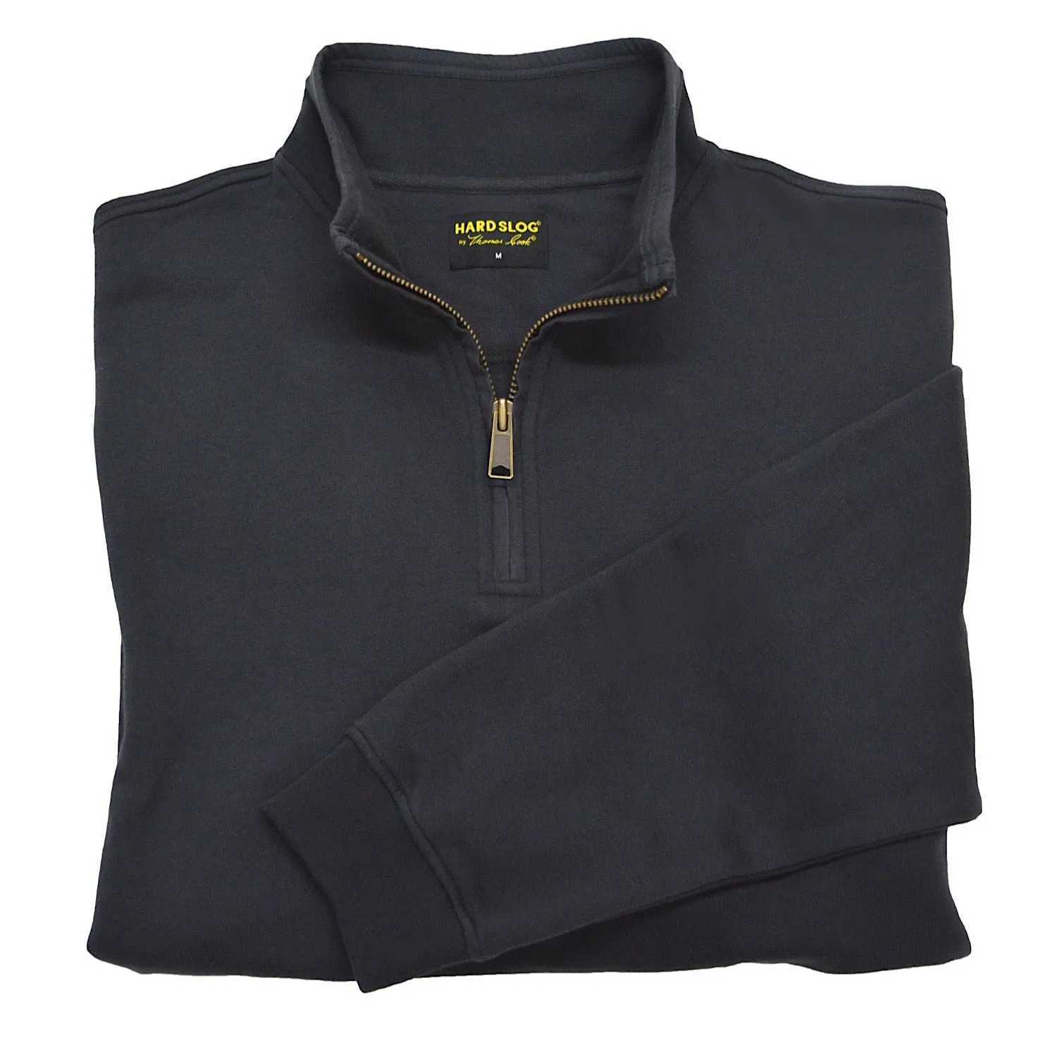 Hard Slog Men's 1/4 Zip Fleece Top Charcoal
