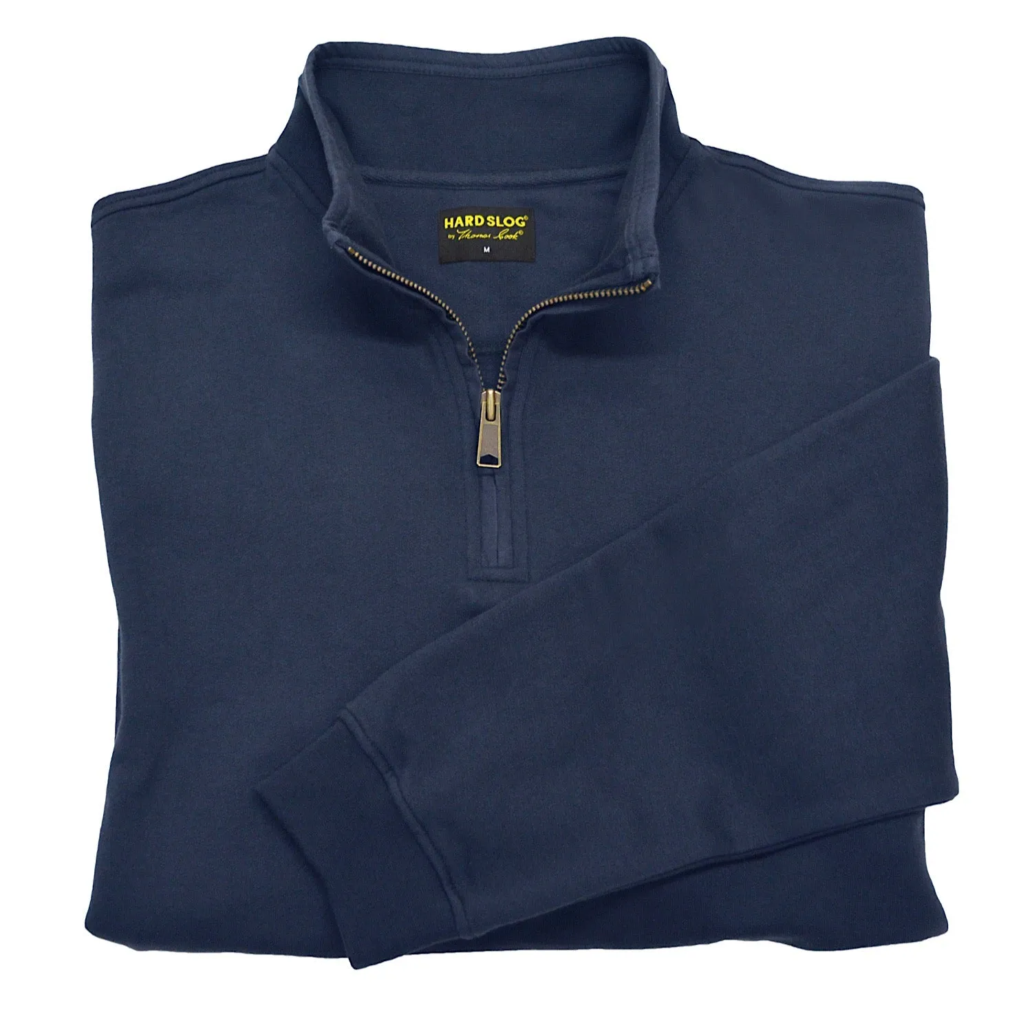 Hard Slog Men's 1/4 Zip Fleece Top Dark Navy