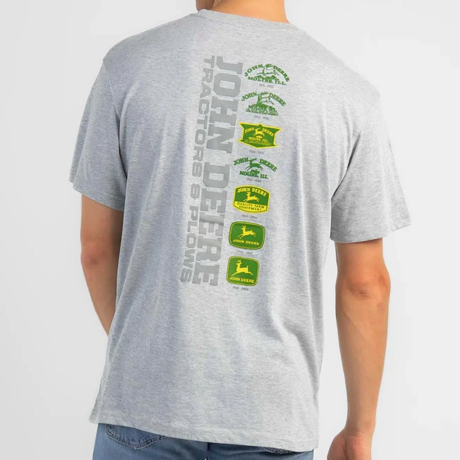 John Deere Logo Tee - Oxford Grey