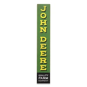 John Deere Vertical Quality Farm Equipment Rustic MDF Wall Decor Sign