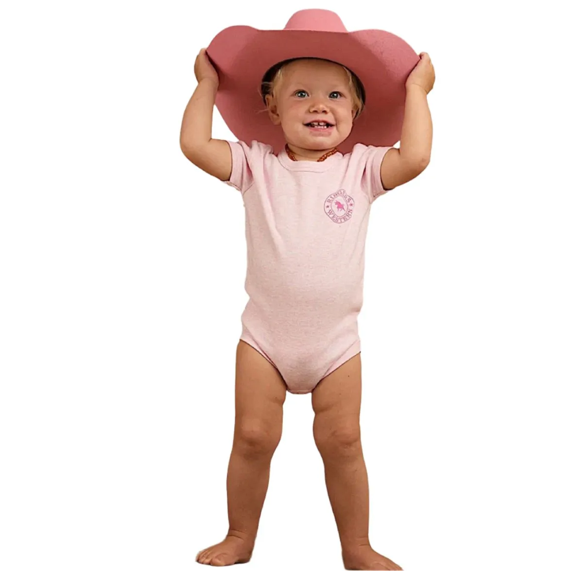 Ringers Western Babies Romper - Pastel Pink