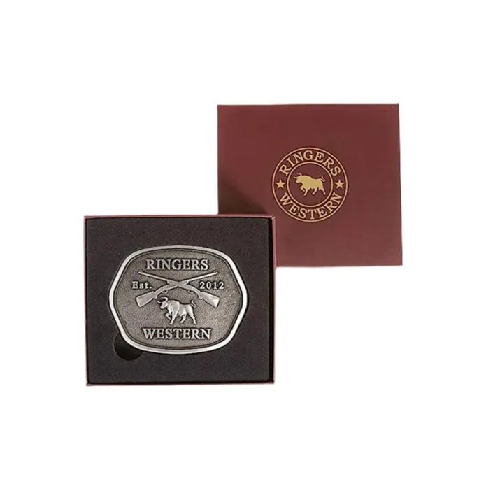 Ringers Western Bandit Belt Buckle - Silver