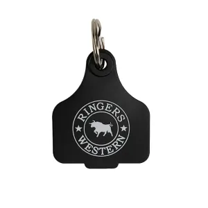 Ringers Western Cattle Tag - Black/White