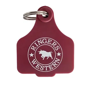 Ringers Western Cattle Tag - Burgundy
