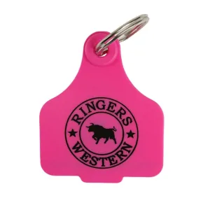 Ringers Western Cattle Tag - Neon Pink